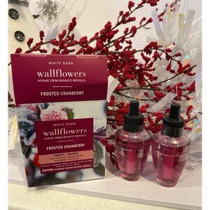 Bath & Body Works “Frosted Cranberry” 2 NEW Wallflower Refills